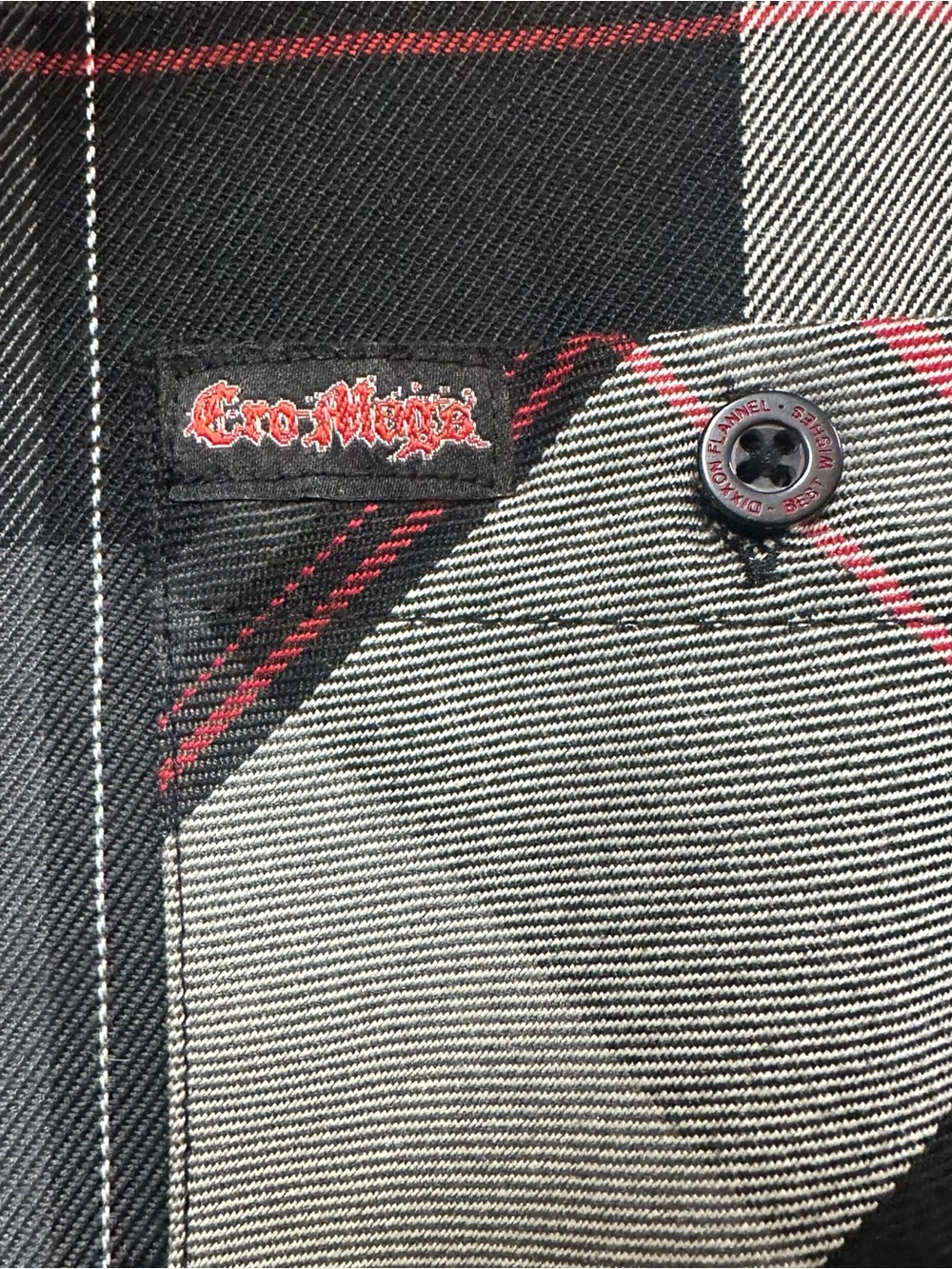 DIXXON DFC Youth Division button up flannel Cro-mags - Picture 3 of 7